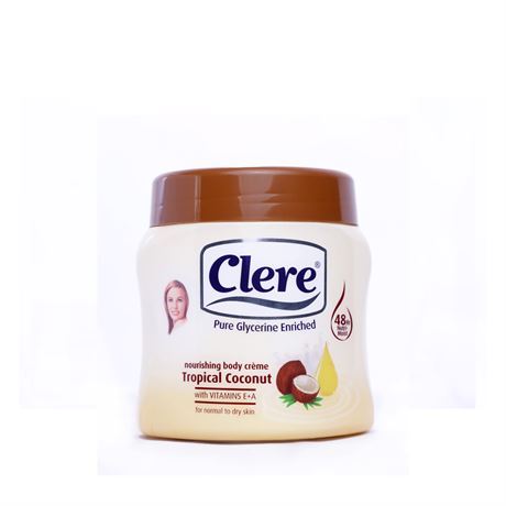 ክሊር የሰውነት-ክሬም 500ሚሊ /Clear Body Cream Tropical Coconut 500ml